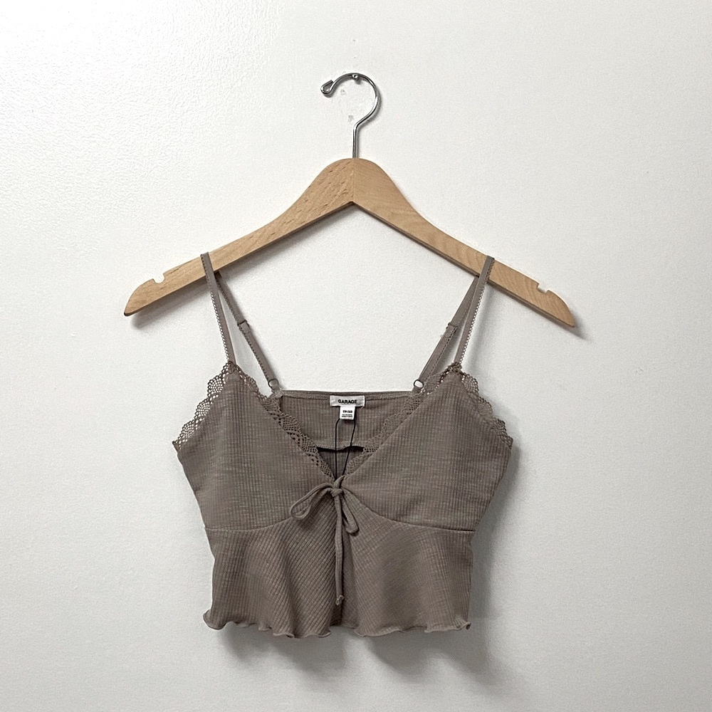 Garage Ribbed Crop Cami NWT